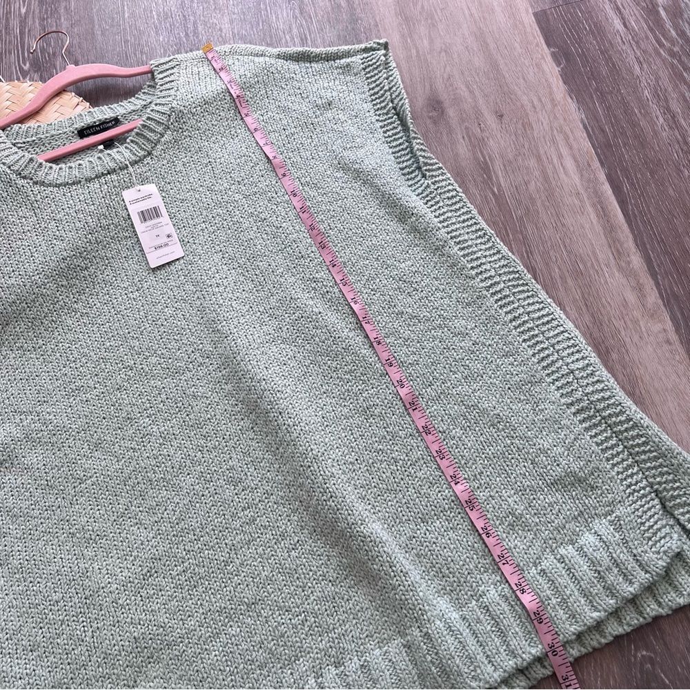 Nwt eileen‎ Fisher Peruvian Organic Cotton Crimp Crew Neck Top plus Size 1x - Picture 5 of 8